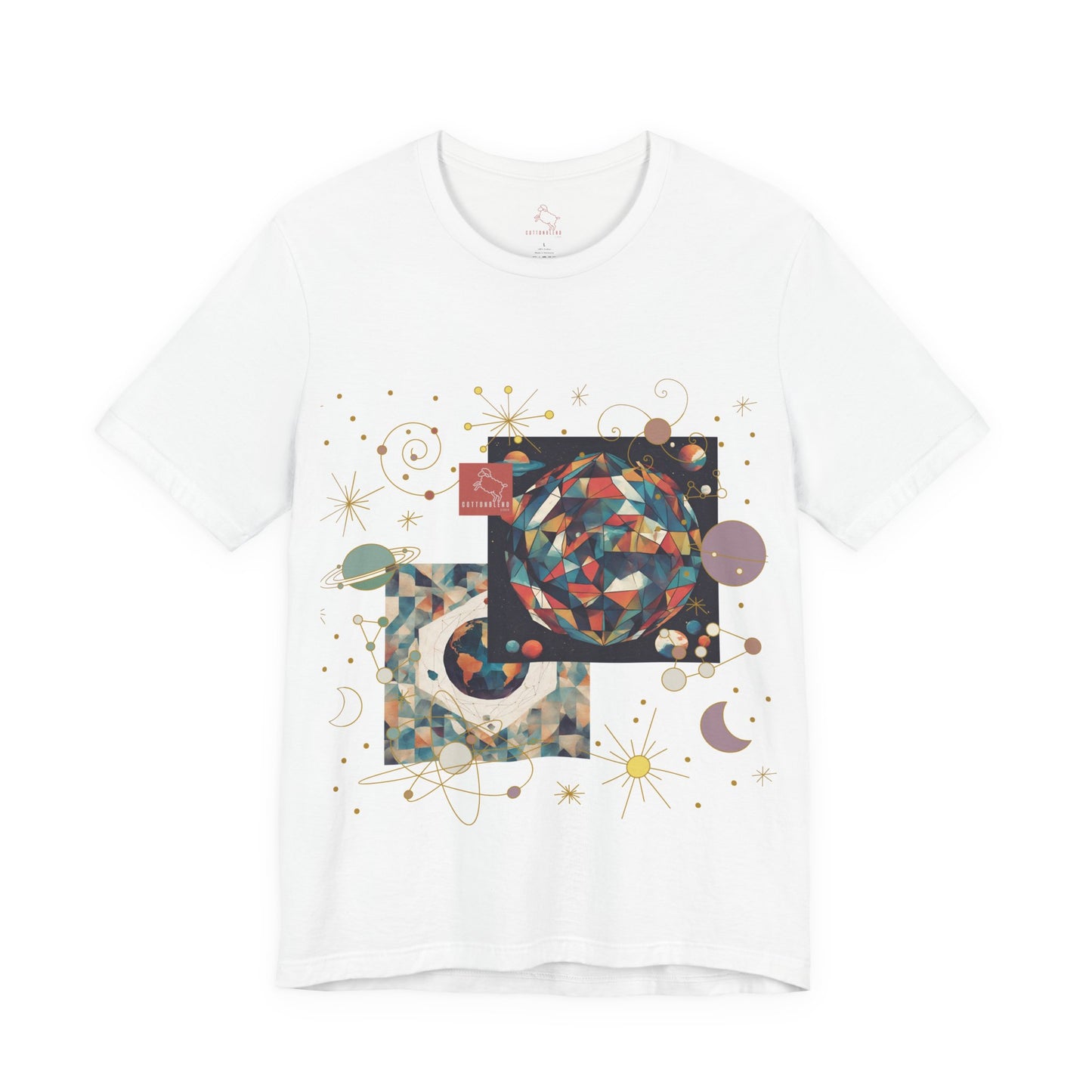 GalacticGlam: Unisex Jersey Short Sleeve Tee - CottonBlend Studio