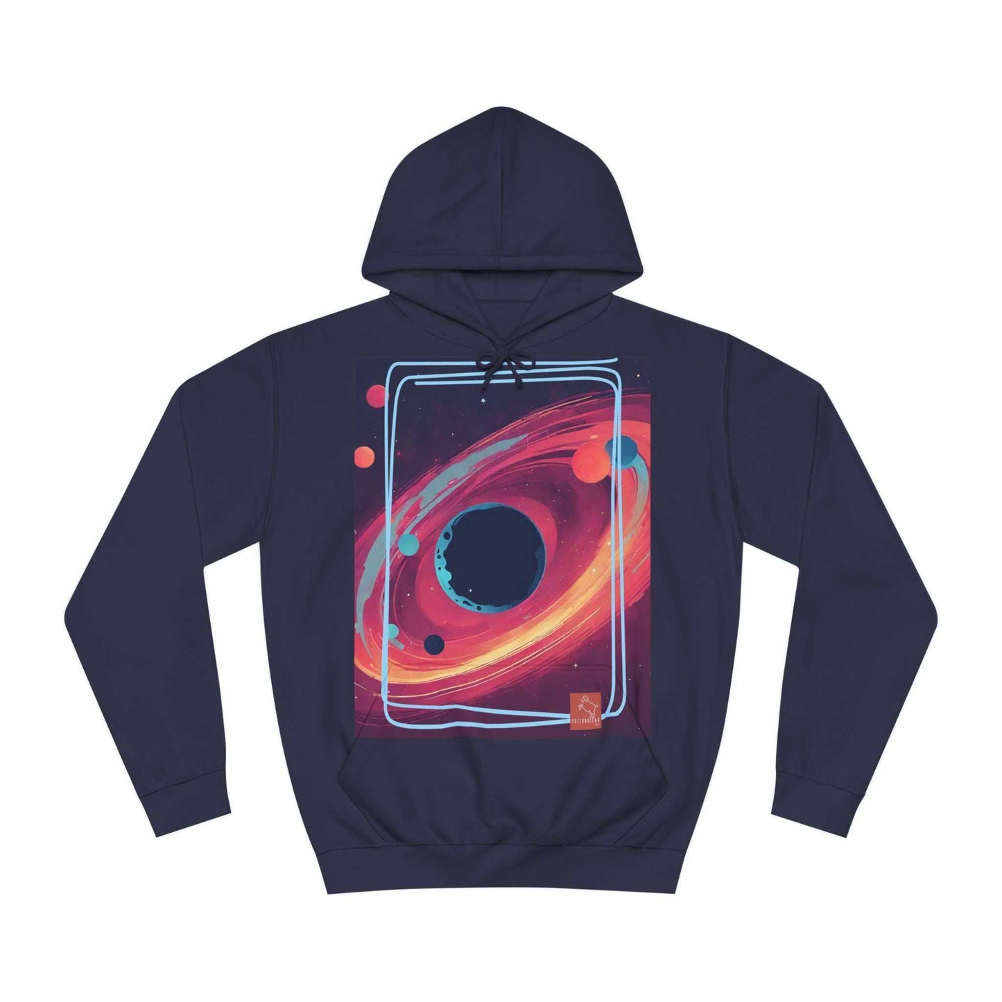 GalacticGlam: Unisex College Hoodie - CottonBlend Studio