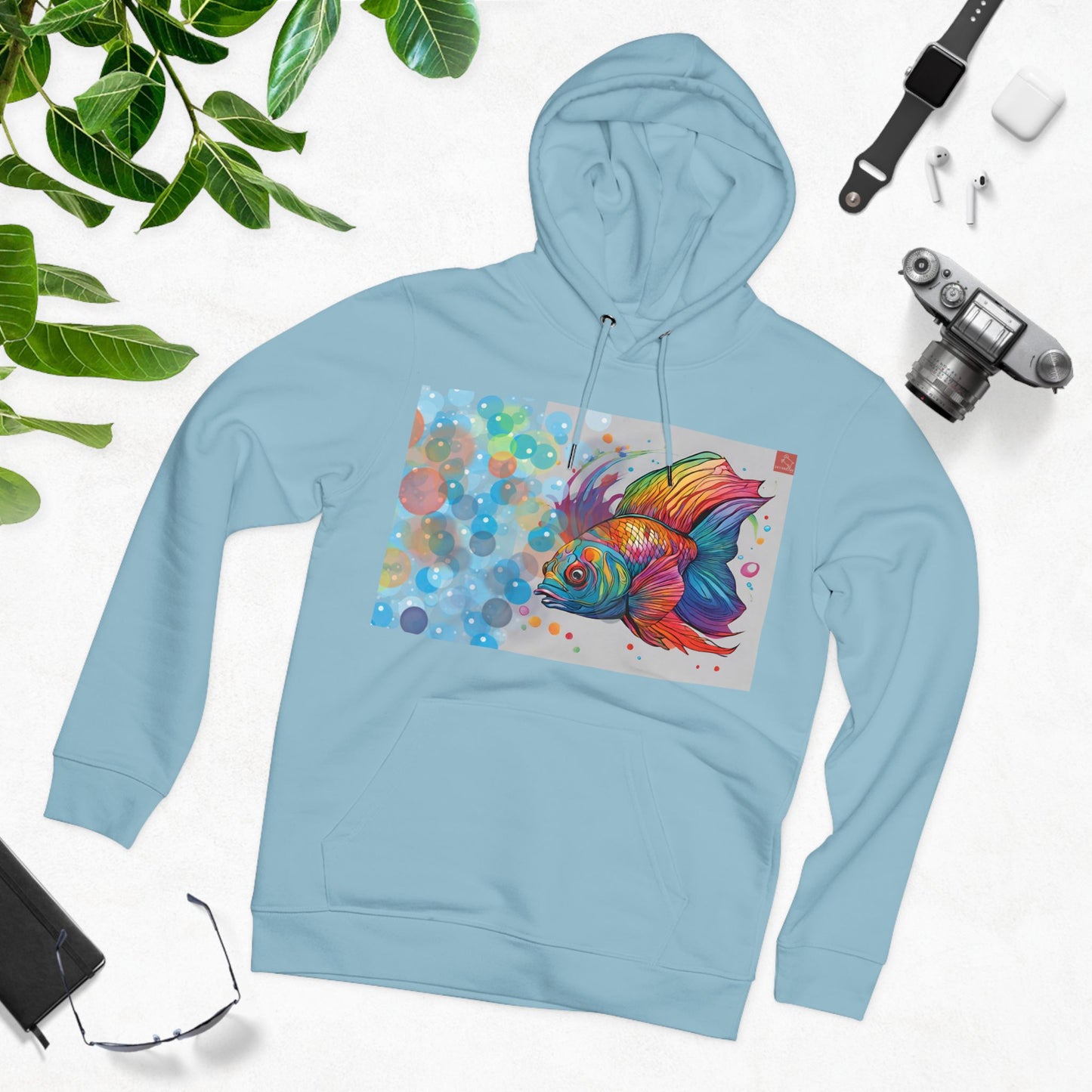 Ocean Odyssey: 85% Organic Unisex Cruiser Hoodie - CottonBlend Studio