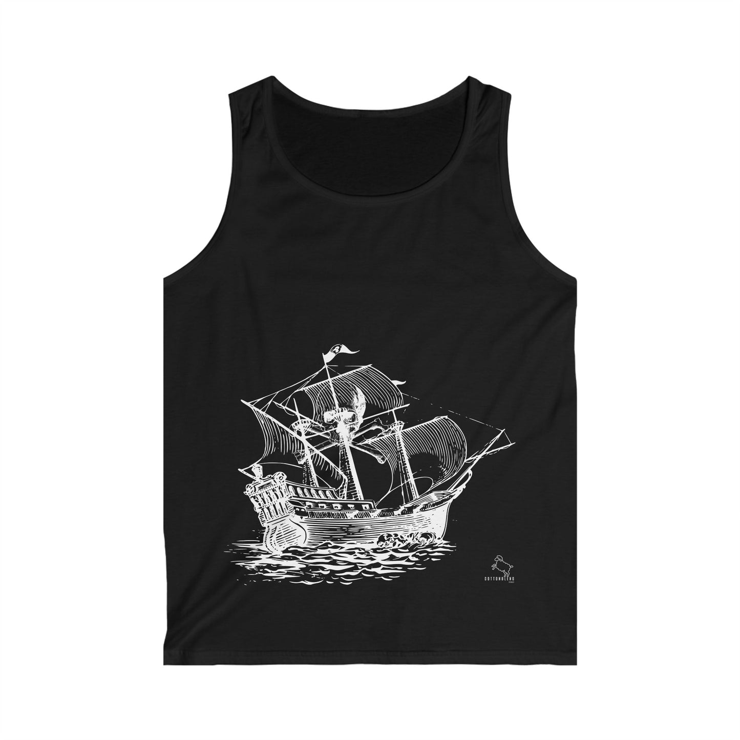 Ocean Odyssey: Softstyle Tank Top - CottonBlend Studio