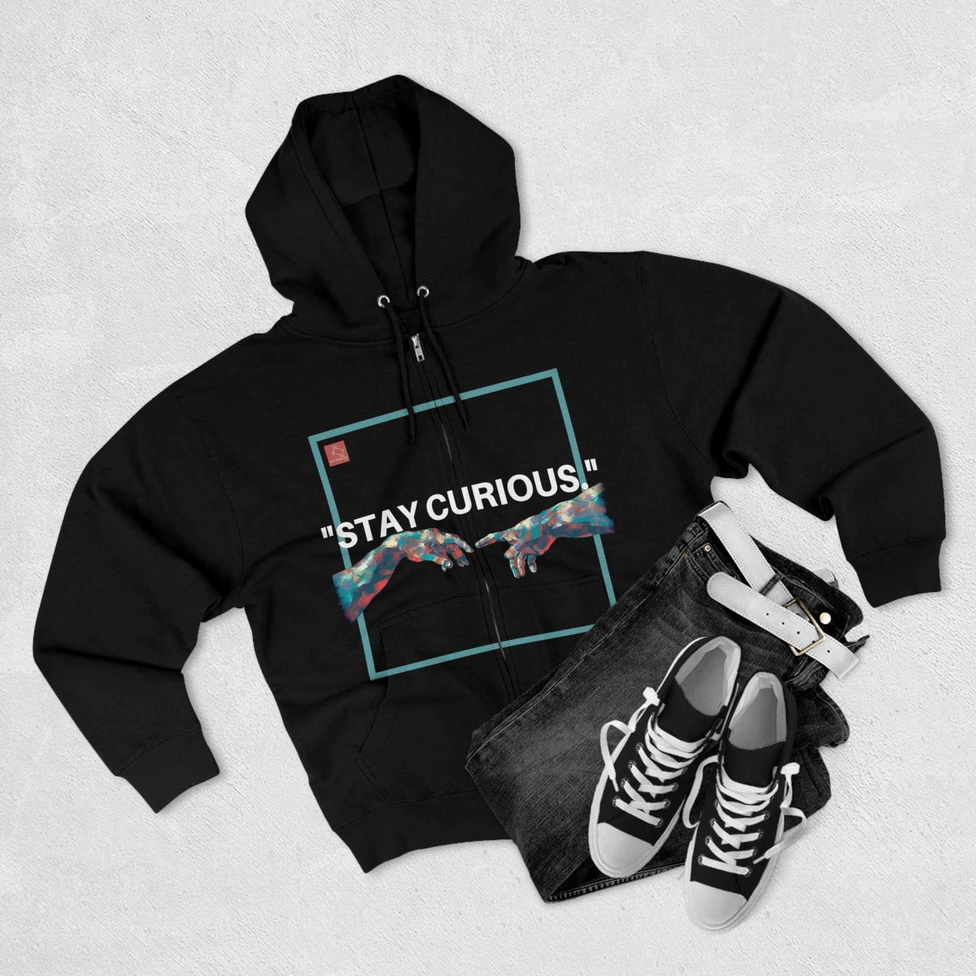 Think Ink: Unisex Zip Hoodie - CottonBlend Studio