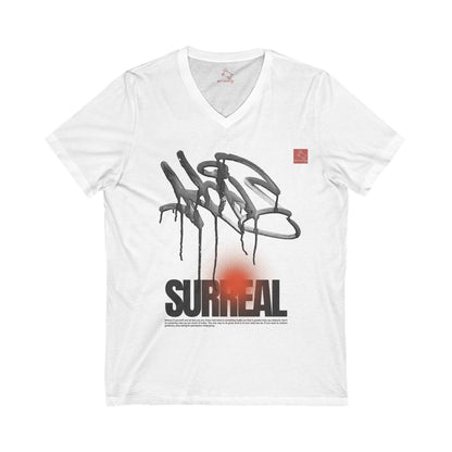 Think Ink: Unisex Jersey Short Sleeve V-Neck Tee - CottonBlend Studio