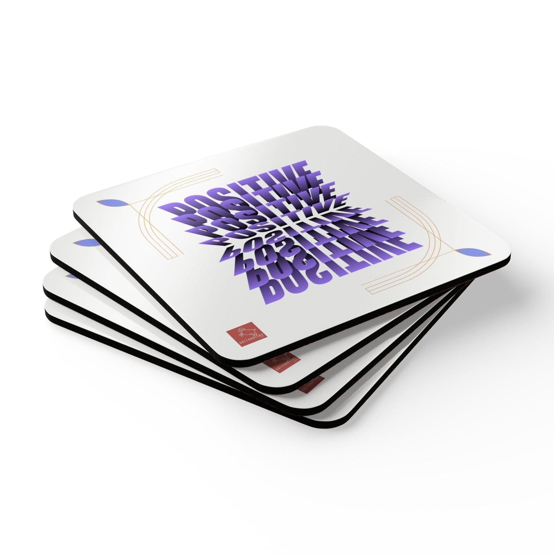 Think Ink: Corkwood Coaster Set - CottonBlend Studio