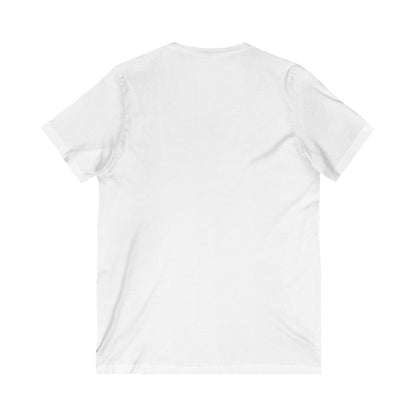Think Ink: Unisex Jersey Short Sleeve V-Neck Tee - CottonBlend Studio