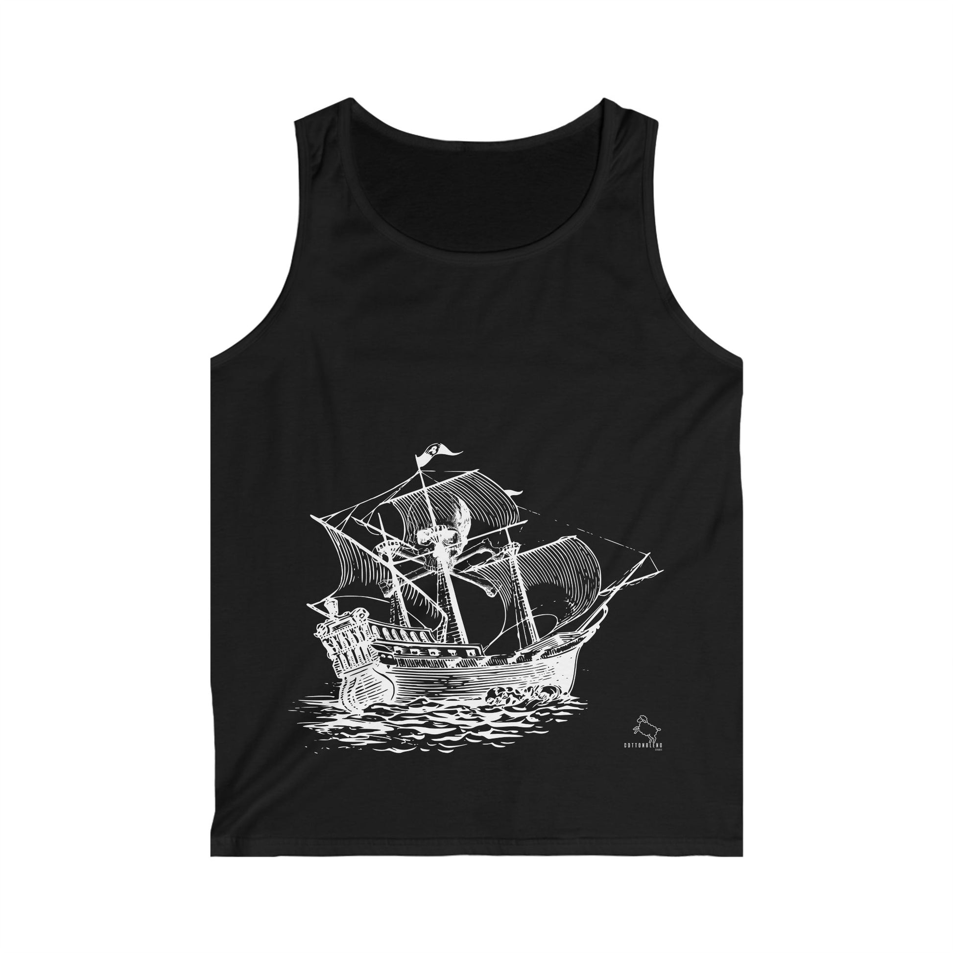 Ocean Odyssey: Softstyle Tank Top - CottonBlend Studio